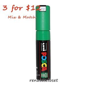 Uni Posca PC-7M Bullet Marker - Green NWT